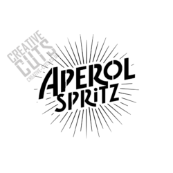 aperol spritz stencil