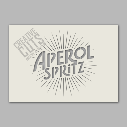 aperol spritz stencil
