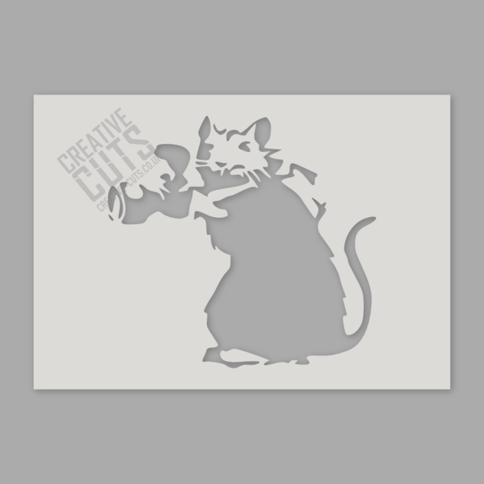 banksy paparazzi rat stencil