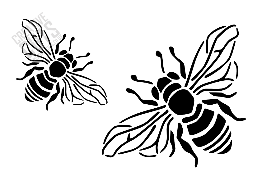 bees stencil