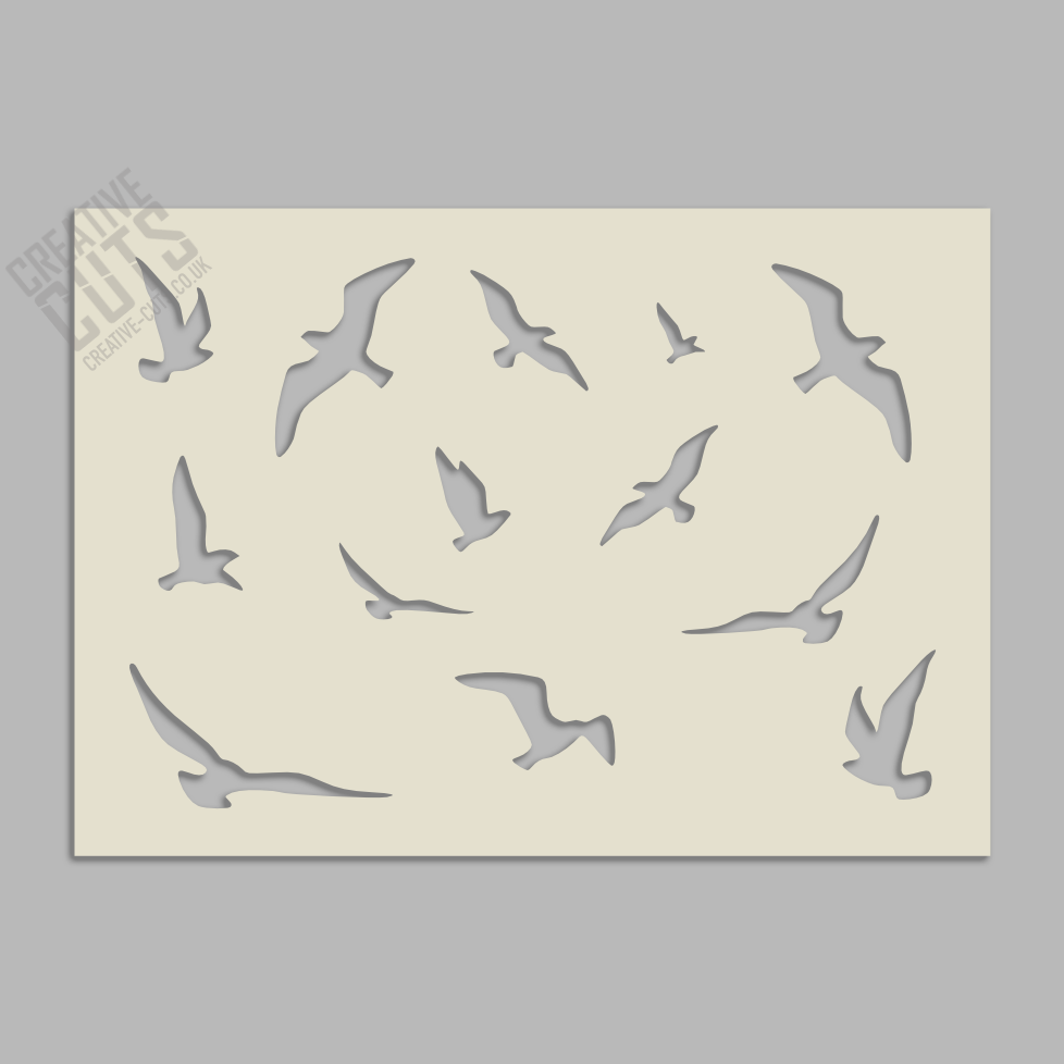 birds stencil