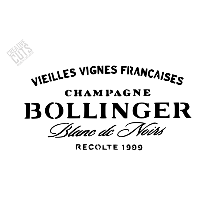 Bollinger Champagne stencil