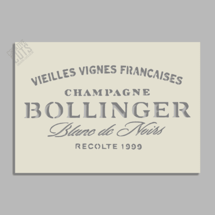 Bollinger Champagne stencil