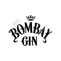 bombay gin stencil