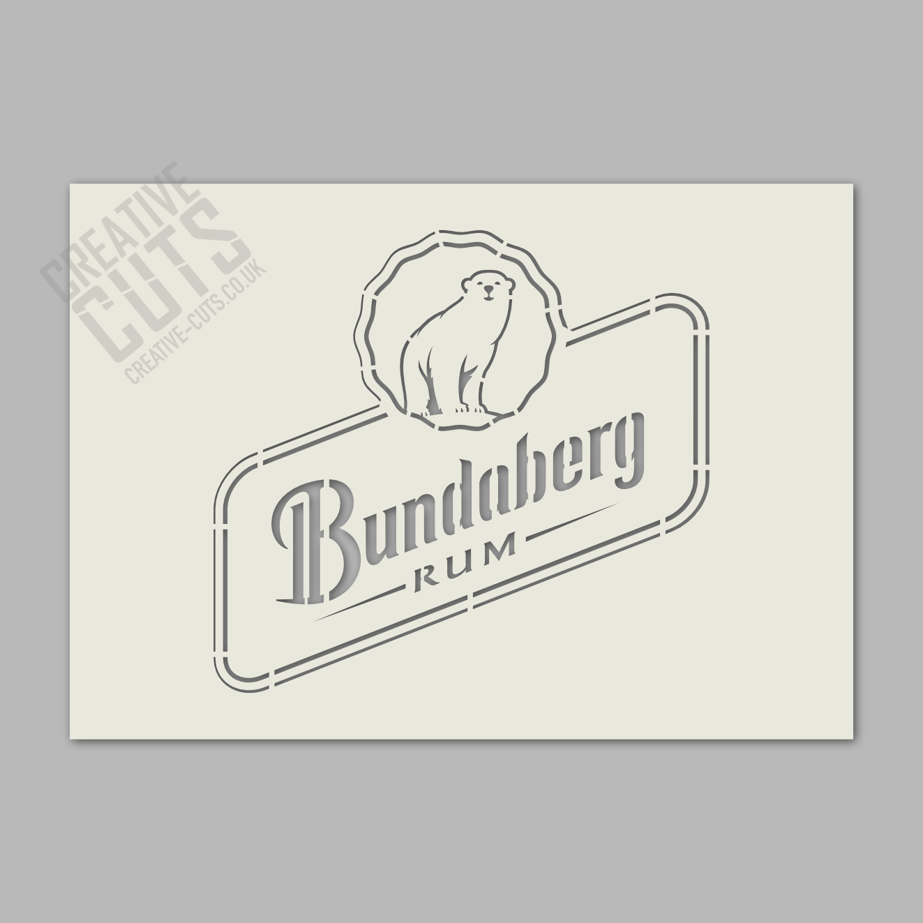 bundaberg rum stencil