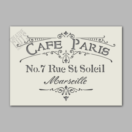 cafe paris stencil