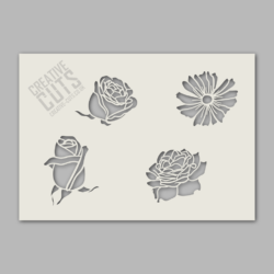 flowers stencil