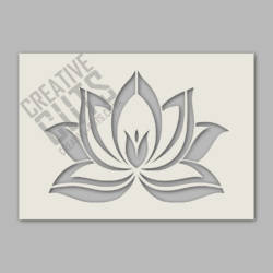 lotus stencil