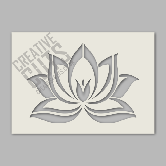 lotus stencil