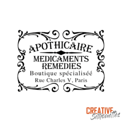 apothicaire stencil