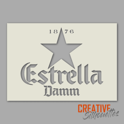 estrella damm stencil