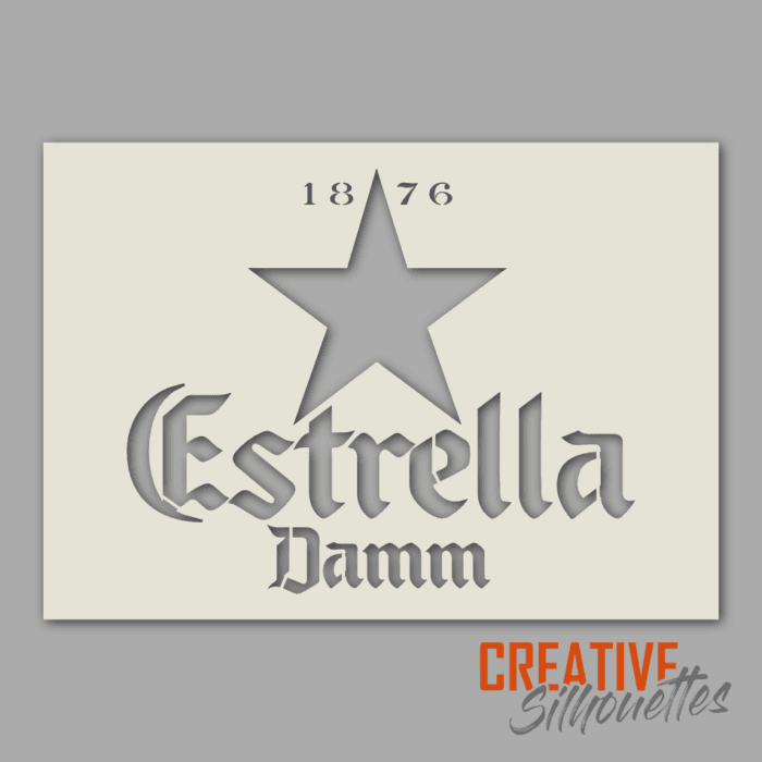 estrella damm stencil