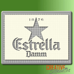 estrella damm stencil