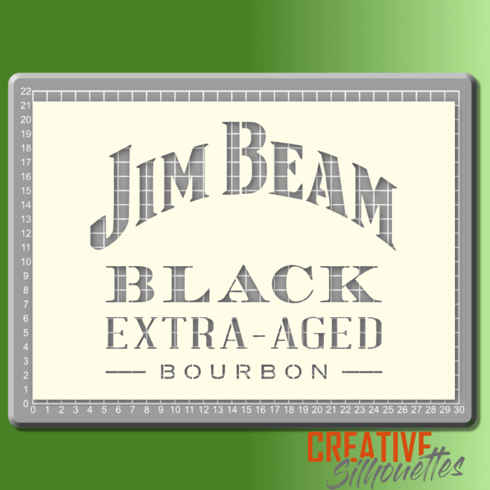 1075gr jim beam stencil