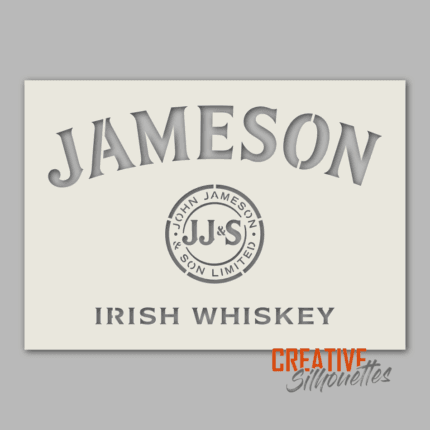 jamesons whiskey stencil