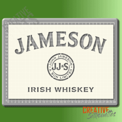 jamesons whiskey stencil