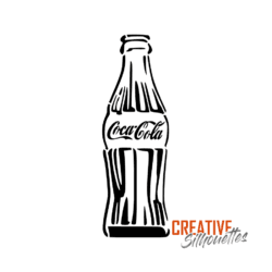coca cola bottle stencil