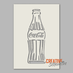 coca cola bottle stencil