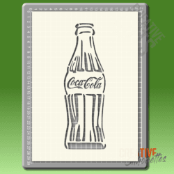 coca cola bottle stencil