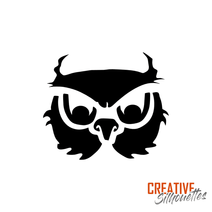 halloween owl stencil