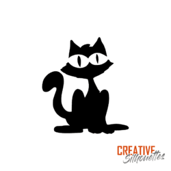 black cat stencil