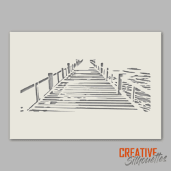 jetty bridge stencil