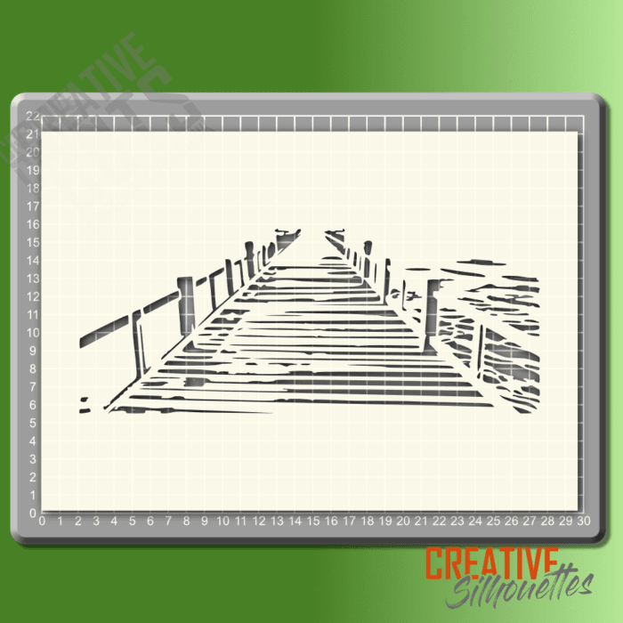 jetty bridge stencil