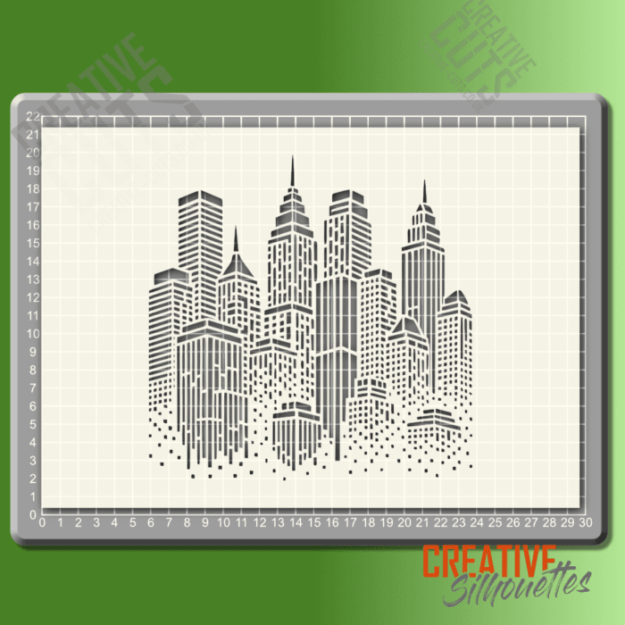 cityscape stencil