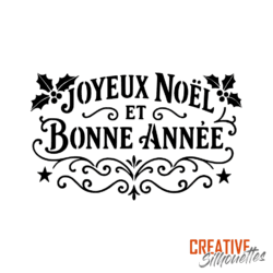 joyeux noel stencil