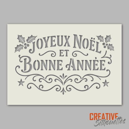 joyeux noel stencil