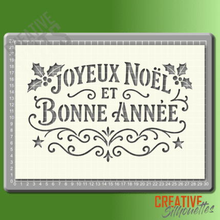 joyeux noel stencil