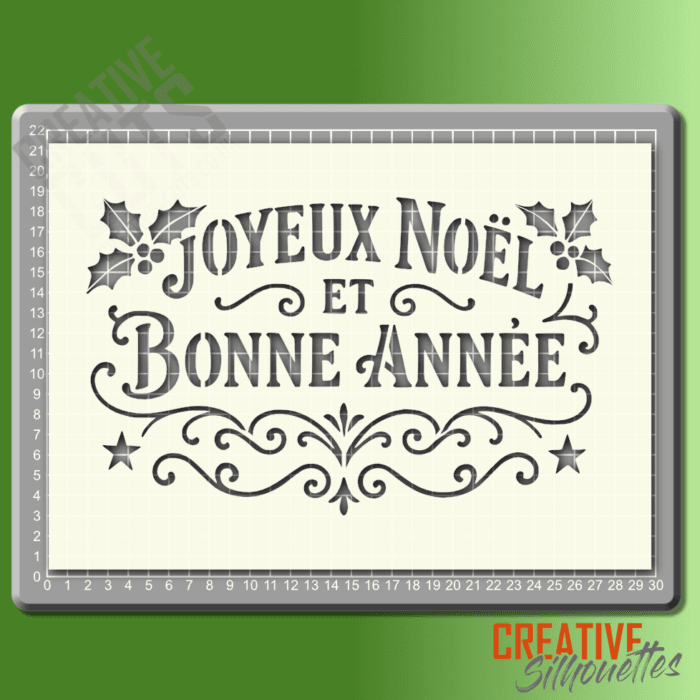 joyeux noel stencil